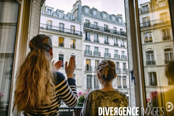 Paris confiné : hommage aux soignants