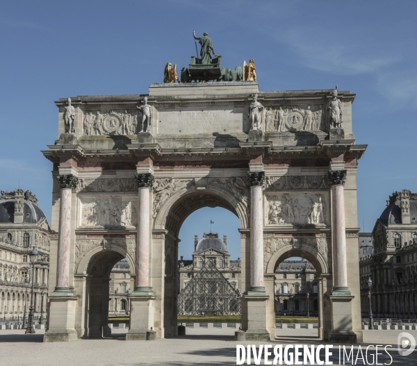 Confinement : quartier du louvre un samedi ensoleille