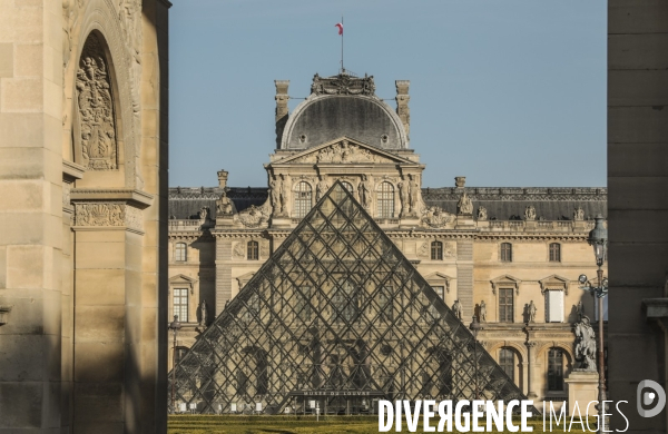 Confinement : quartier du louvre un samedi ensoleille