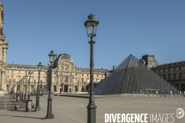 Confinement : quartier du louvre un samedi ensoleille
