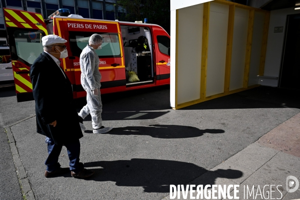 Pompier intervention d urgences. Confinement 16ème jour