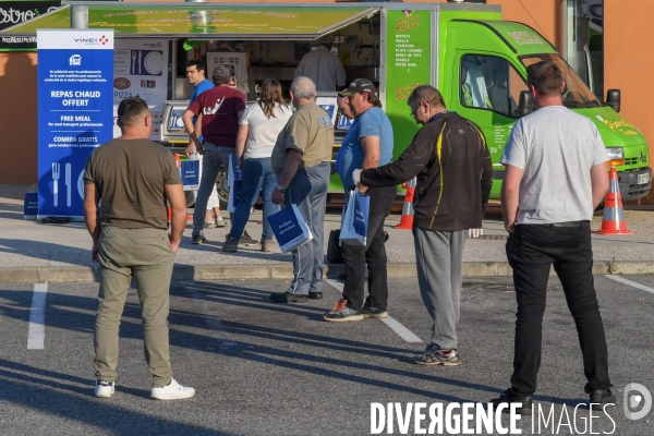 COVID 19 - Sur l A7, du réconfort pour les routiers