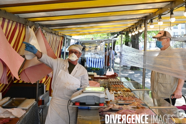 Marché d Ivry. Confinement 25ème jour.