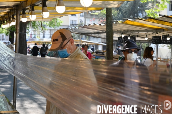 Marché d Ivry. Confinement 25ème jour.