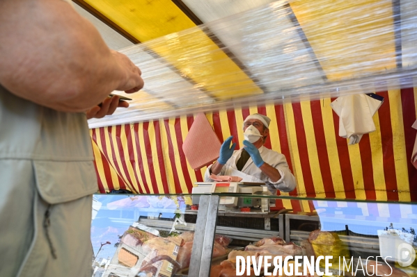 Marché d Ivry. Confinement 25ème jour.