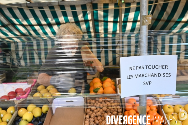 Marché d Ivry. Confinement 25ème jour.