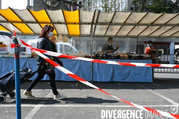 Marché d Ivry. Confinement 25ème jour.