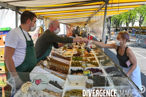 Marché d Ivry. Confinement 25ème jour.
