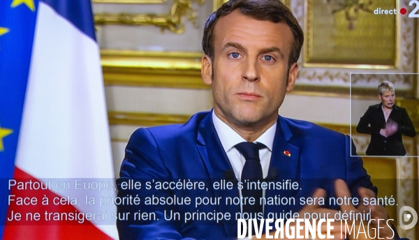 Allocution du président Emmanuel Macron sur la pandémie de Covid-19 du 12 mars 2020