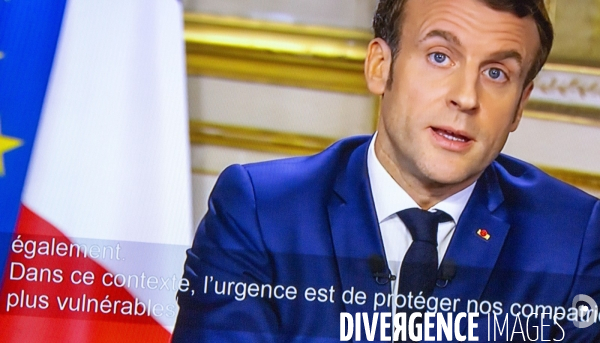 Allocution du président Emmanuel Macron sur la pandémie de Covid-19 du 12 mars 2020