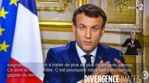 Allocution du président Emmanuel Macron sur la pandémie de Covid-19 du 12 mars 2020