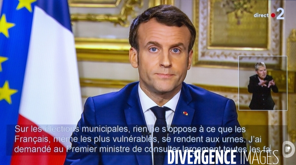 Allocution du président Emmanuel Macron sur la pandémie de Covid-19 du 12 mars 2020