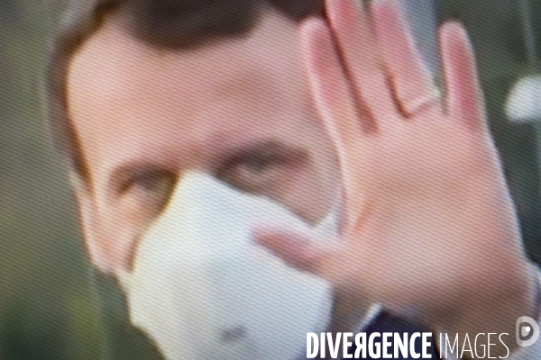 Emmanuel Macron à Mulhouse: captation TV