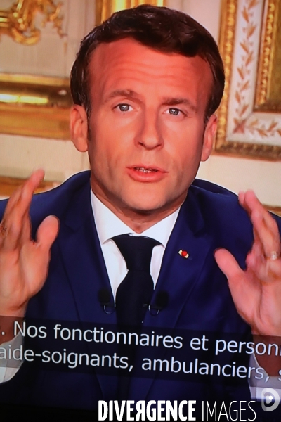 Allocution TV du President  Confinement 11 mai 2020