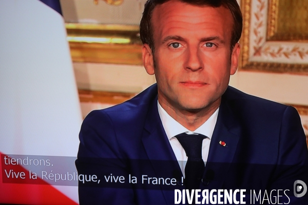 Allocution TV du President  Confinement 11 mai 2020