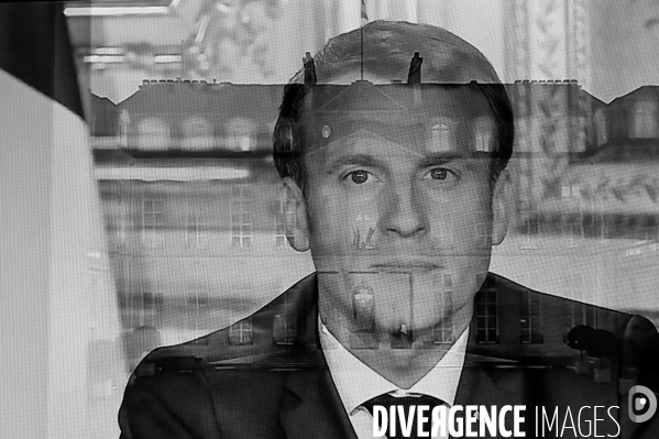 Emmanuel Macron. Allocution TV. Confinement. 28ème jour.
