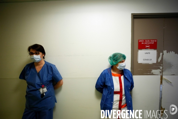 COVID-19. Service des urgences de la clinique Gentilly à Nancy