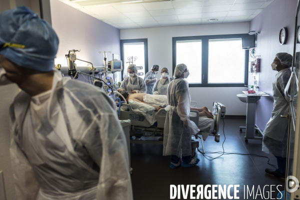 Covid 19, centre Hospitalier de Valenciennes.