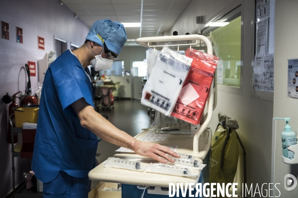 Covid 19, centre Hospitalier de Valenciennes.