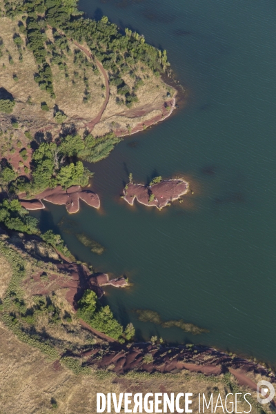 Lac du Salagou, vue aérienne
