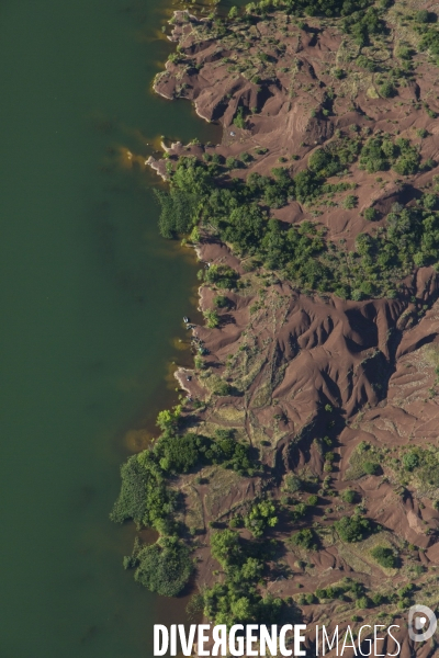 Lac du Salagou, vue aérienne