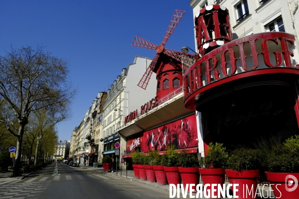 Paris désert pendant la pandémie du coronavirus Covid-19. DesertedÊParis during the coronavirus (Covid-19) .