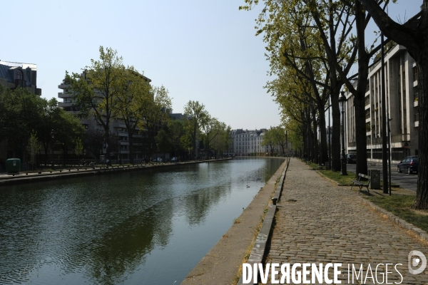 Paris désert pendant la pandémie du coronavirus Covid-19. DesertedÊParis during the coronavirus (Covid-19) .