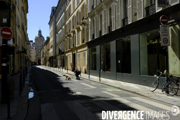 Paris désert pendant la pandémie du coronavirus Covid-19. DesertedÊParis during the coronavirus (Covid-19) .