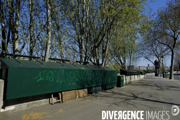 Paris désert pendant la pandémie du coronavirus Covid-19. DesertedÊParis during the coronavirus (Covid-19) .