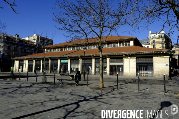 Paris désert pendant la pandémie du coronavirus Covid-19. Deserted Paris during the coronavirus (Covid-19) .