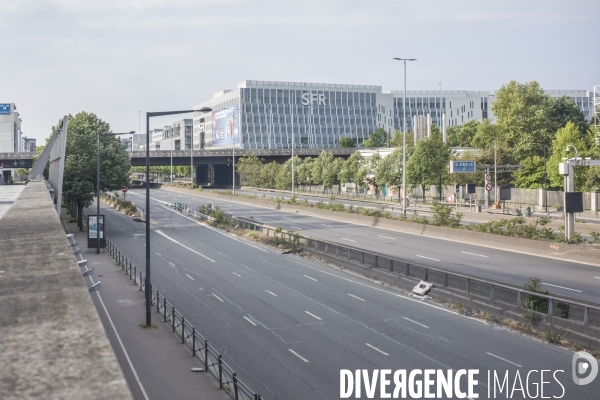 La banlieue parisienne sous confinement.