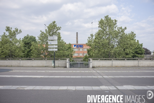 La banlieue parisienne sous confinement.