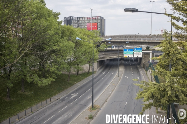 La banlieue parisienne sous confinement.