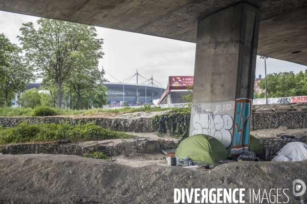 La banlieue parisienne sous confinement.