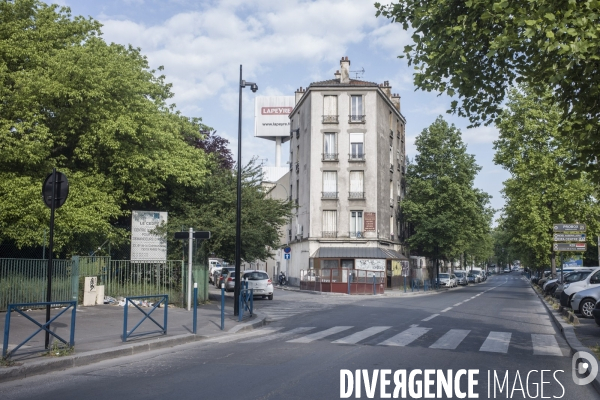 La banlieue parisienne sous confinement.