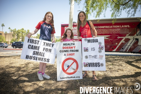 Manifestation pour la réouverture de l état d Arizona