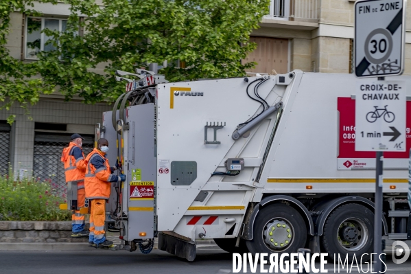 Collecte des ordures pendant le confinement