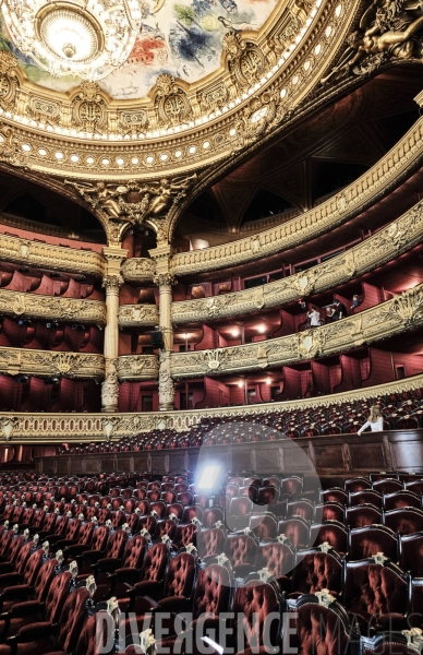 Back stage - installation plastique  Hiroshi Sugimoto - Palais Garnier