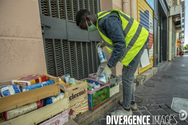 Action de solidarité par les collectifs El Mamba et Parastoo