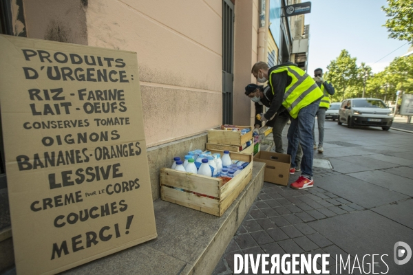 Action de solidarité par les collectifs El Mamba et Parastoo