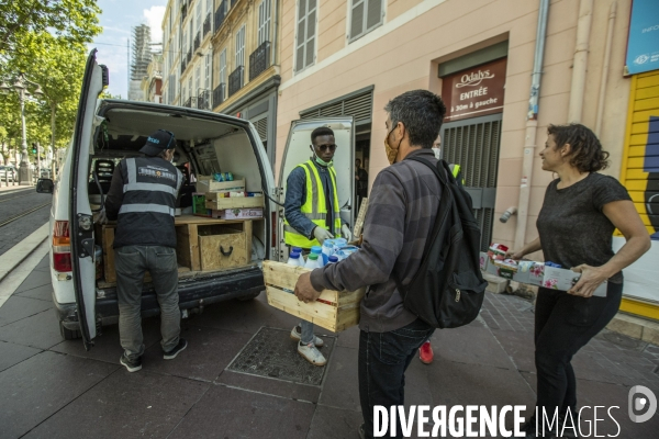 Action de solidarité par les collectifs El Mamba et Parastoo