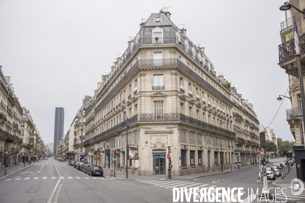 Paris vide, 48eme jour de confinement contre le covid 19.