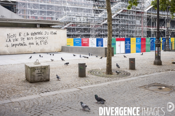 Paris vide, 48eme jour de confinement contre le covid 19.