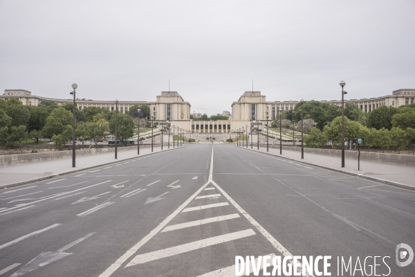 Paris vide, 48eme jour de confinement contre le covid 19.