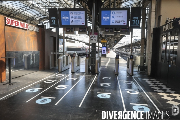Preparation deconfinement gare de l est