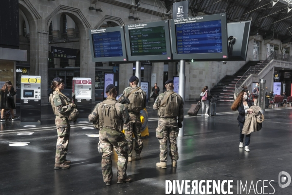 Preparation deconfinement gare de l est