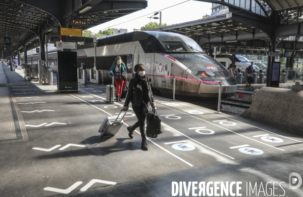 Preparation deconfinement gare de l est