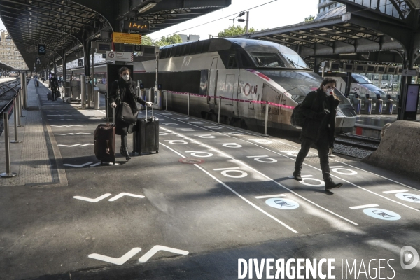 Preparation deconfinement gare de l est