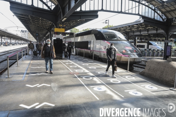 Preparation deconfinement gare de l est