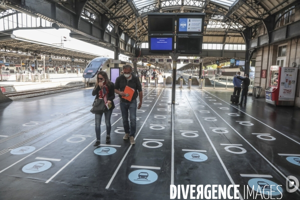 Preparation deconfinement gare de l est